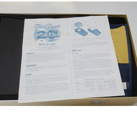 "Trivial Pursuit" 20th Anniversary Edition Trivia Game**100% COMPLETE** - Picture 2 of 9